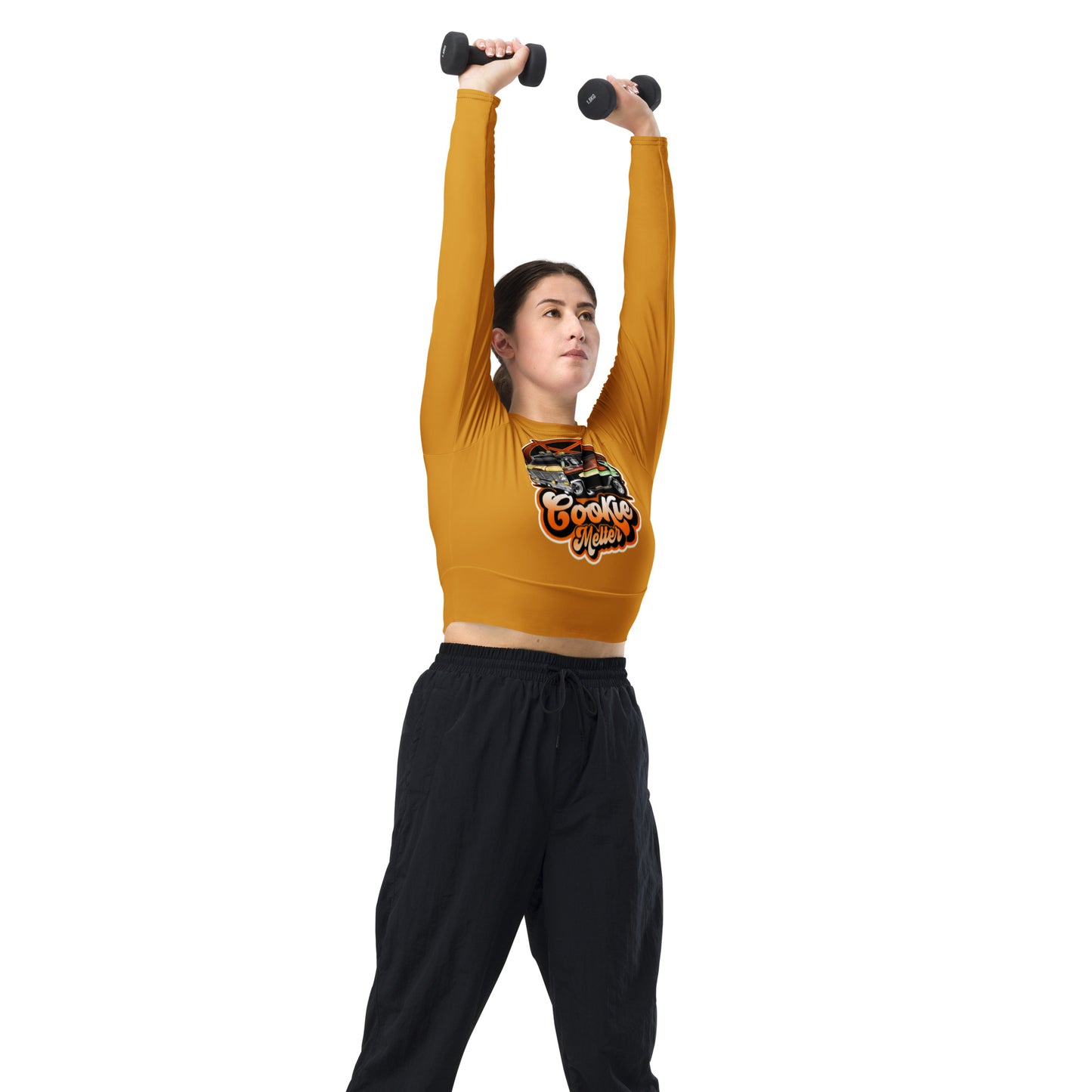 COOKIE MELTER long-sleeve crop top