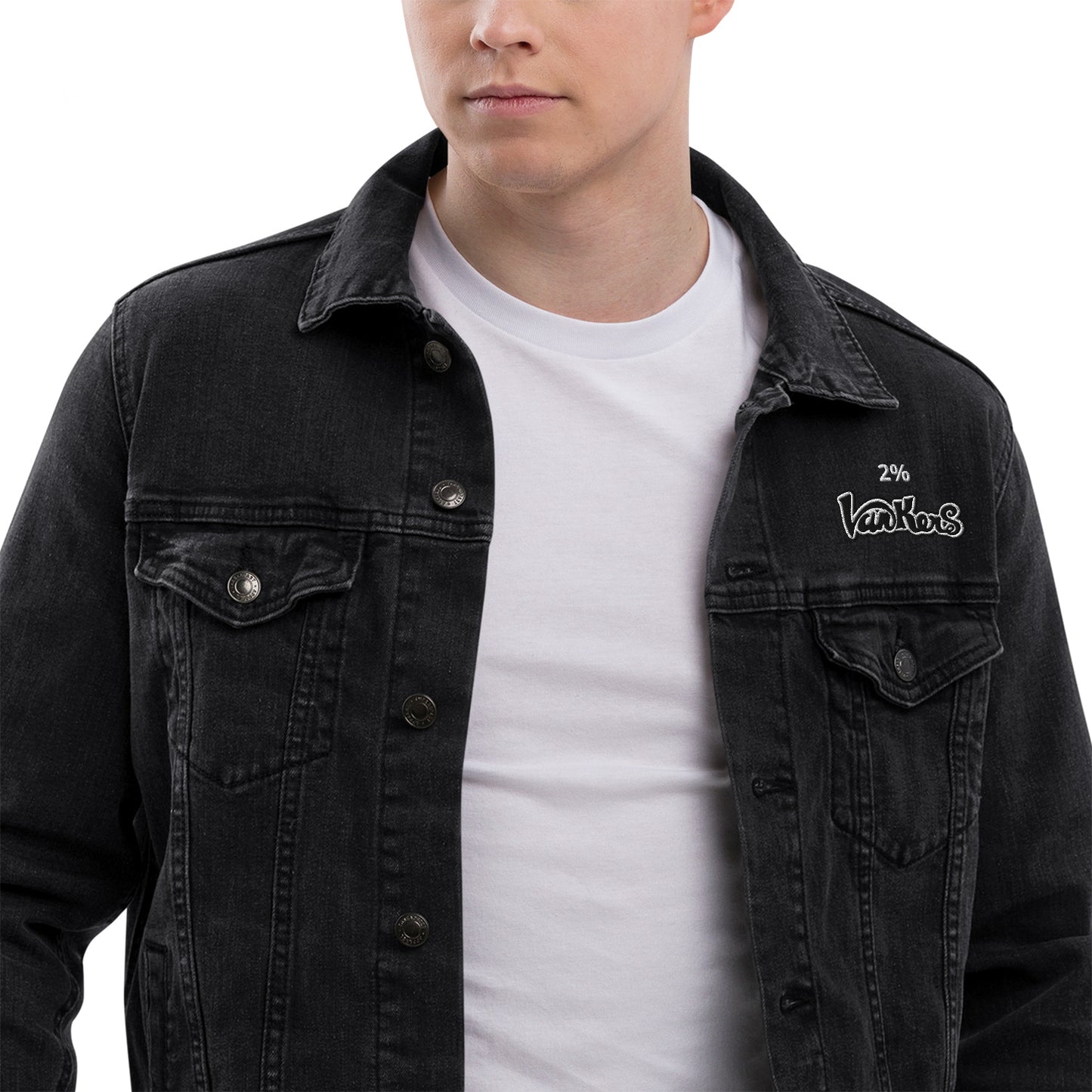 VANKERS VC Unisex denim jacket (create your custom text)